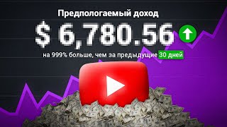 6.700$ за 28 дней на Американском Ютубе - Мобильная Ниша для Заработка на Западном YouTube!