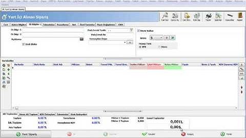 AKINSOFT WOLVOX ERP Programı Sipariş