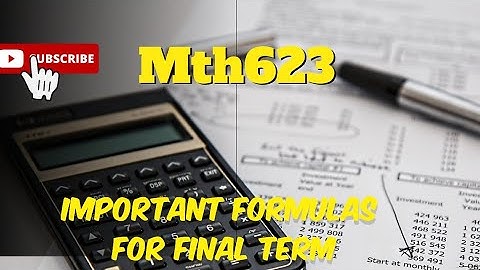 Mth623 for final term preparation// best solution// maths with iqra hafsa