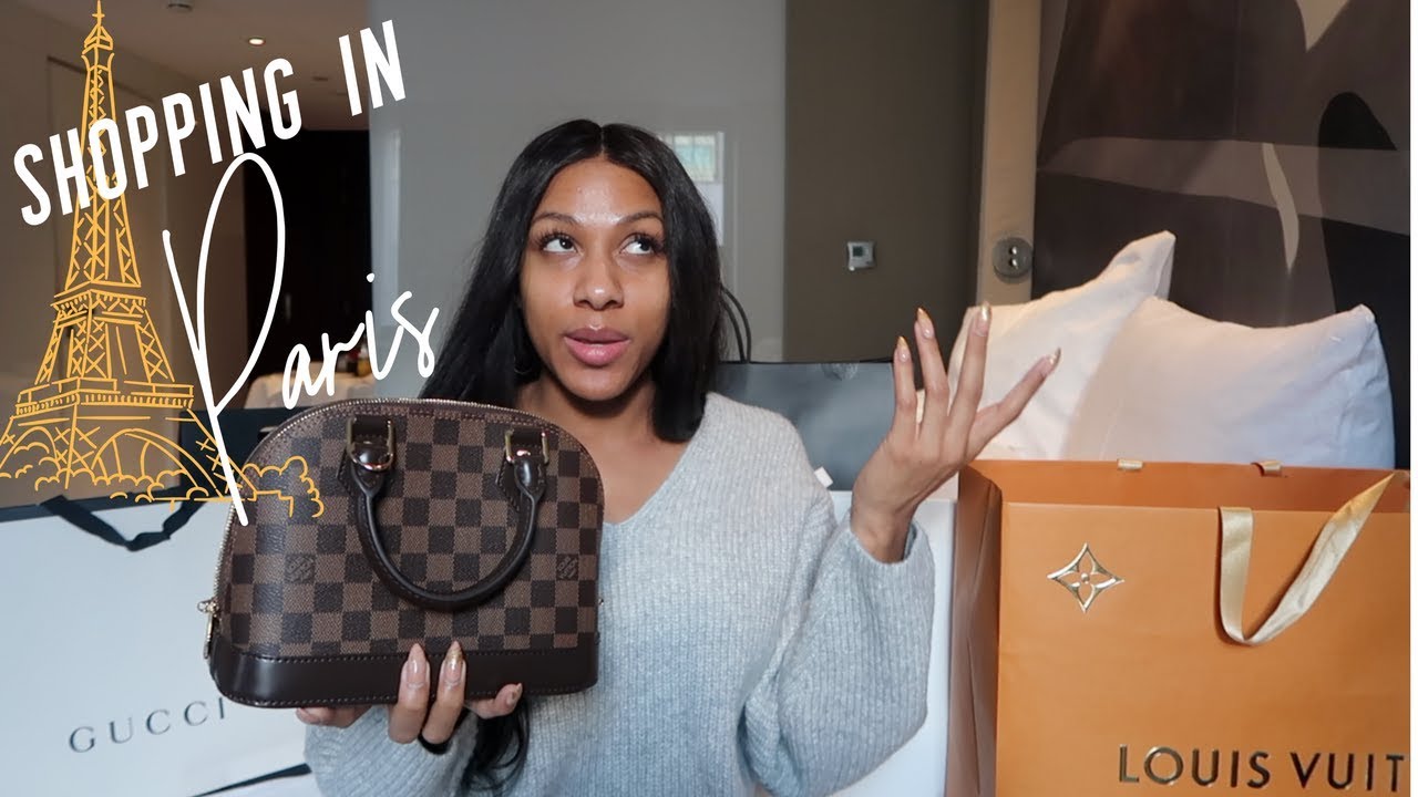 SHOPPING IN PARIS | Gucci, Givenchy, Versace, YSL, and Louis Vuitton - YouTube