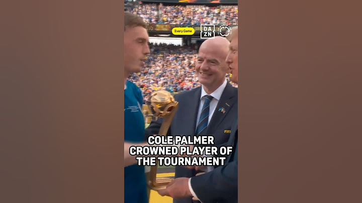 Donald Trump Hands Cole Palmer Player Of The Tournament Award