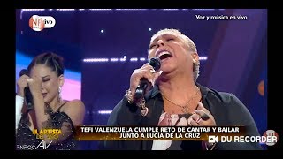 Tefi valenzuela canta junto a Lucia de la Cruz | el artista del año 08/06/19