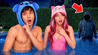 WE SNUCK OUT AT 3AM TO GO SWIMMING..