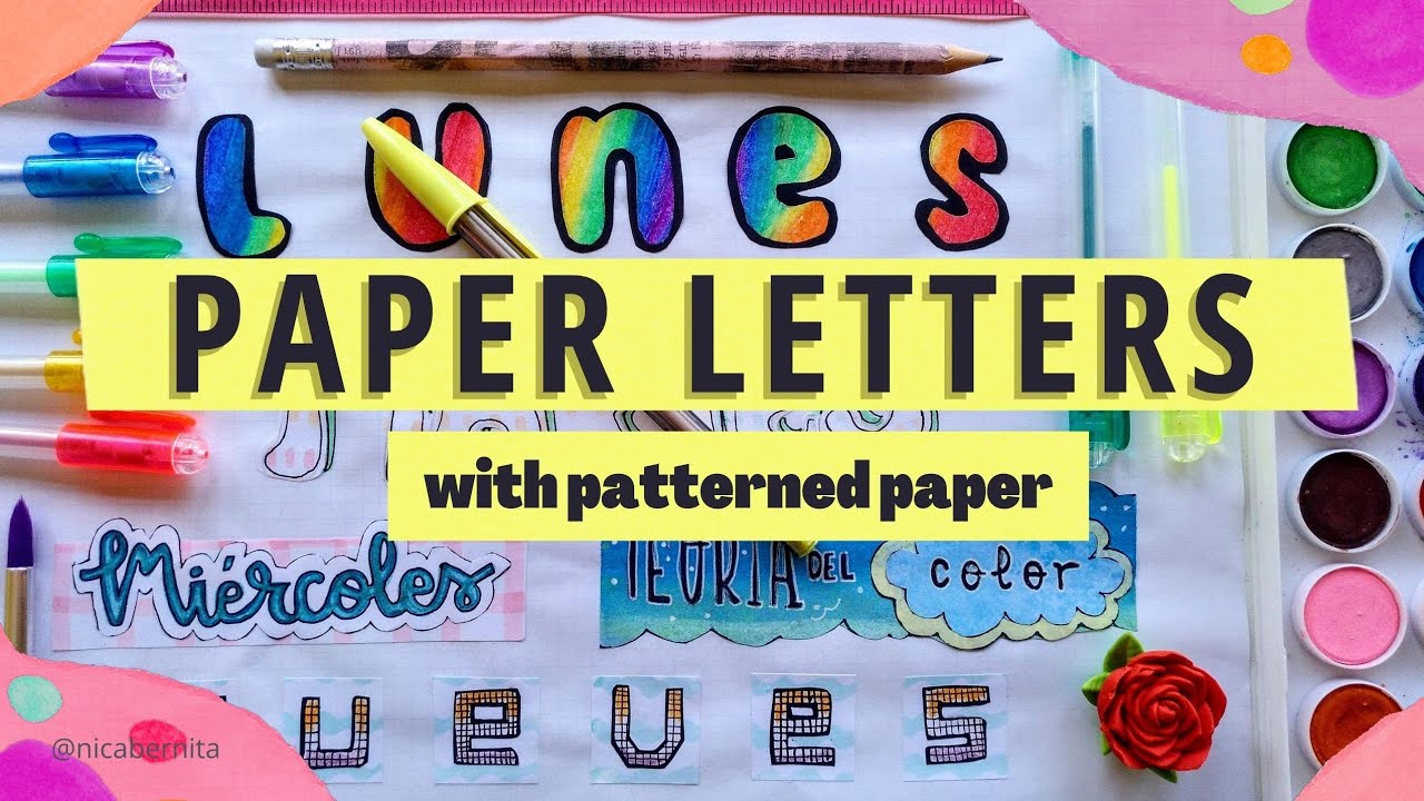 PAPER CUT LETTERING, TITLES and BANNERS BEAUTIFUL WAYS TO WRITE A TITLE ...