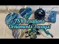 #104 CHRISTMAS ORNAMENTS 3 DIFFERENT WAYS!! RESIN, ACRYLIC POURED & ALCOHOL INKS! FLUID ART TUTORIAL