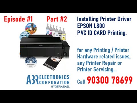 #1 Epson L800 Driver Setup for PVC ID Card Printing video 1 Part 2. PhotoshopFile "Link in Description" Mới Nhất