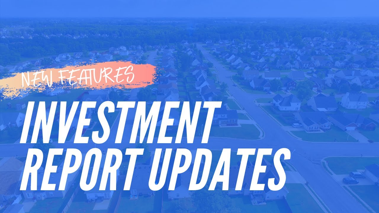 New Investment Report Updates - YouTube
