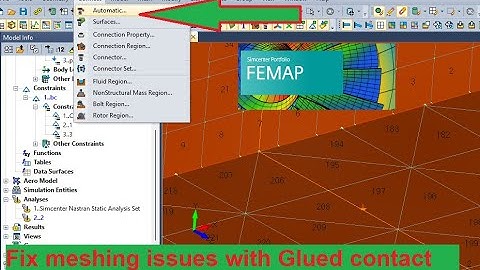 Femap Nastran - Fix meshing issues with Glued contacts. Learn meshing tools
