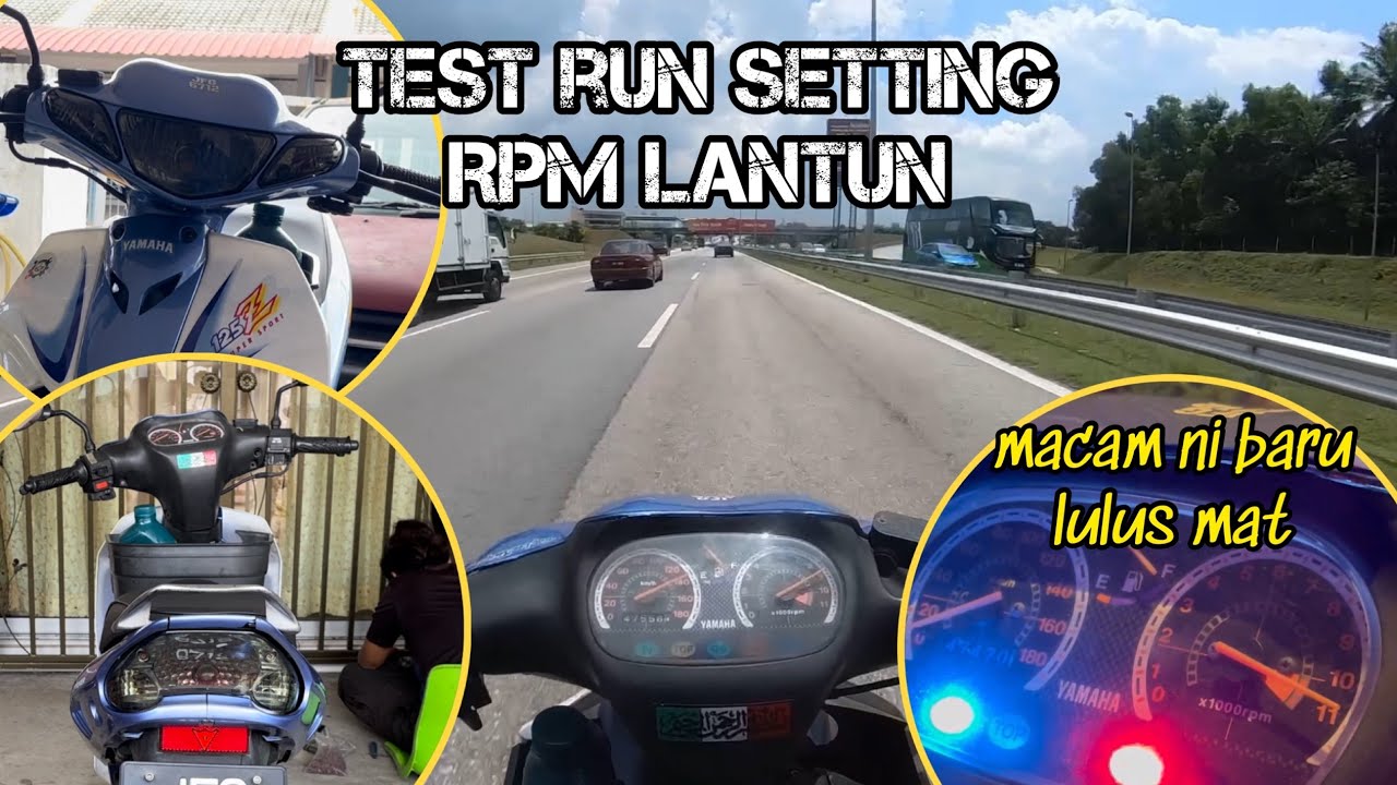 125Z test run RPM lantun | Semat siak - YouTube