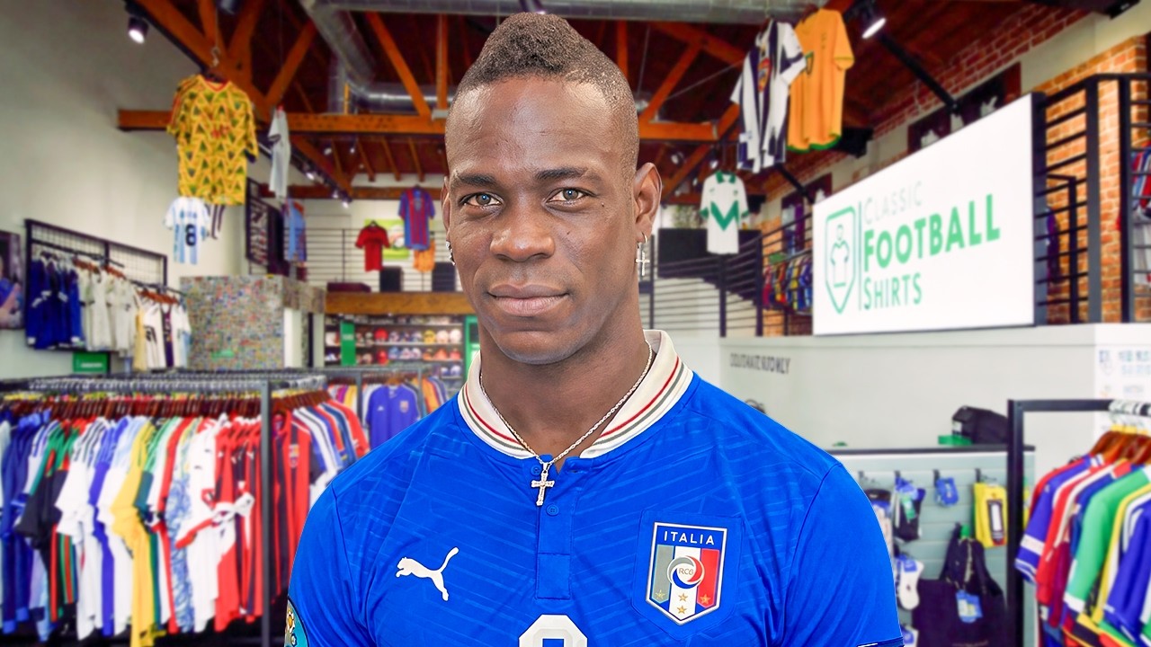 Mario Balotelli shirt collection video thumbnail