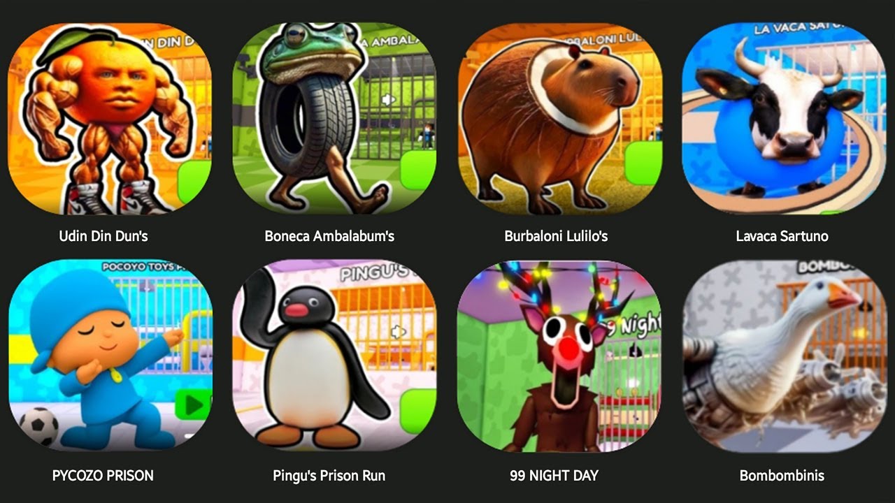 UDIN DIN DUN'S,CAPUCHINO ASSASINO,NGENG NGENG PRISON,STITCH PRISON,GRAMARAMAN'S,KARKERKAR KURKUR....