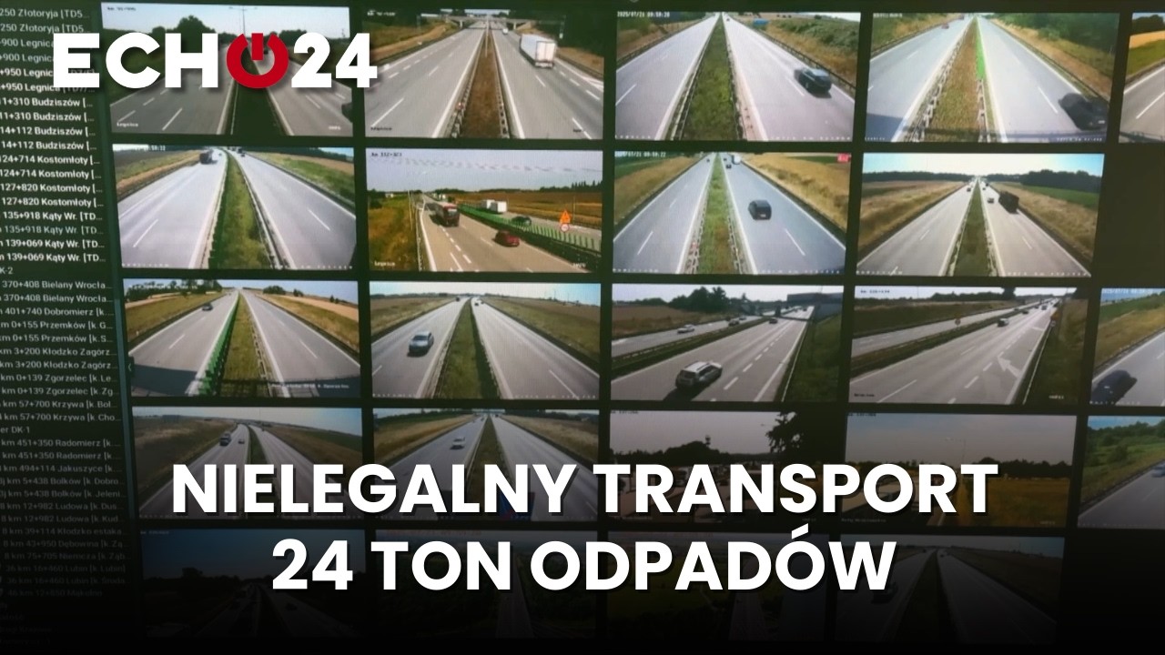 Nielegalny transport 24 ton odpadów