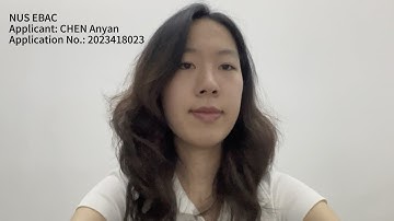 NUS MTech EBAC Video Statement