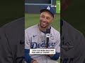 Hilarious Moment! That's My DAWG Mookie Betts 😂 #Dodgers #MLB