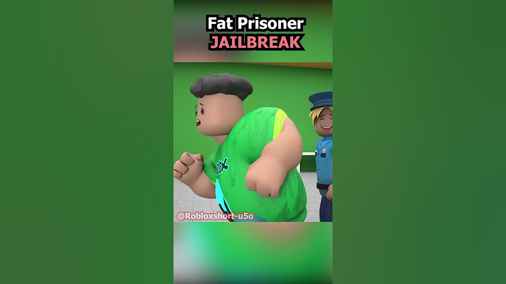 💥 Fat Prisoner's Great Escape! #Roblox