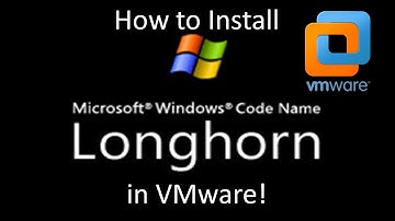 Windows Longhorn Build 5112 - Installation in VMware