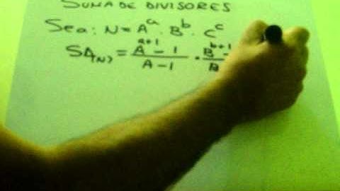 SUMA DE DIVISORES