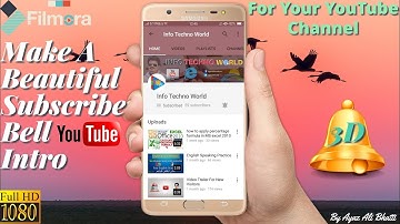 how to make subscribe bell intro in wondershare filmora 2018