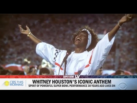 Whitney Houston's Iconic Anthem | Spirit Of Powerful Super Bowl Performance 30 Years Ago Lives On