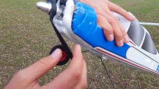 RC Flugzeug CRASH auf Feld/ Multiplex Funman