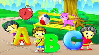 A for Apple l ABCD l Nursery rhymes l Phonics song@cocomilkhindirhymes