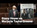 Hoyer Shows Marjorie Taylor Greene's AR-15 Post on House Floor