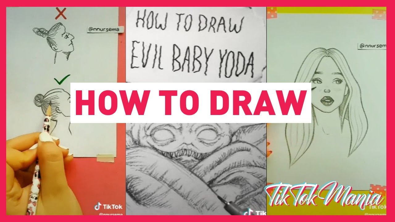 Tutorial: How to draw? ️ TikTok Compilation March 2020 - YouTube