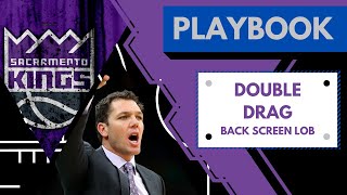 [Playbook📖 Double Drag Back Screen LOB | #SacramentoKings | #NBA | #WholeNewGame |