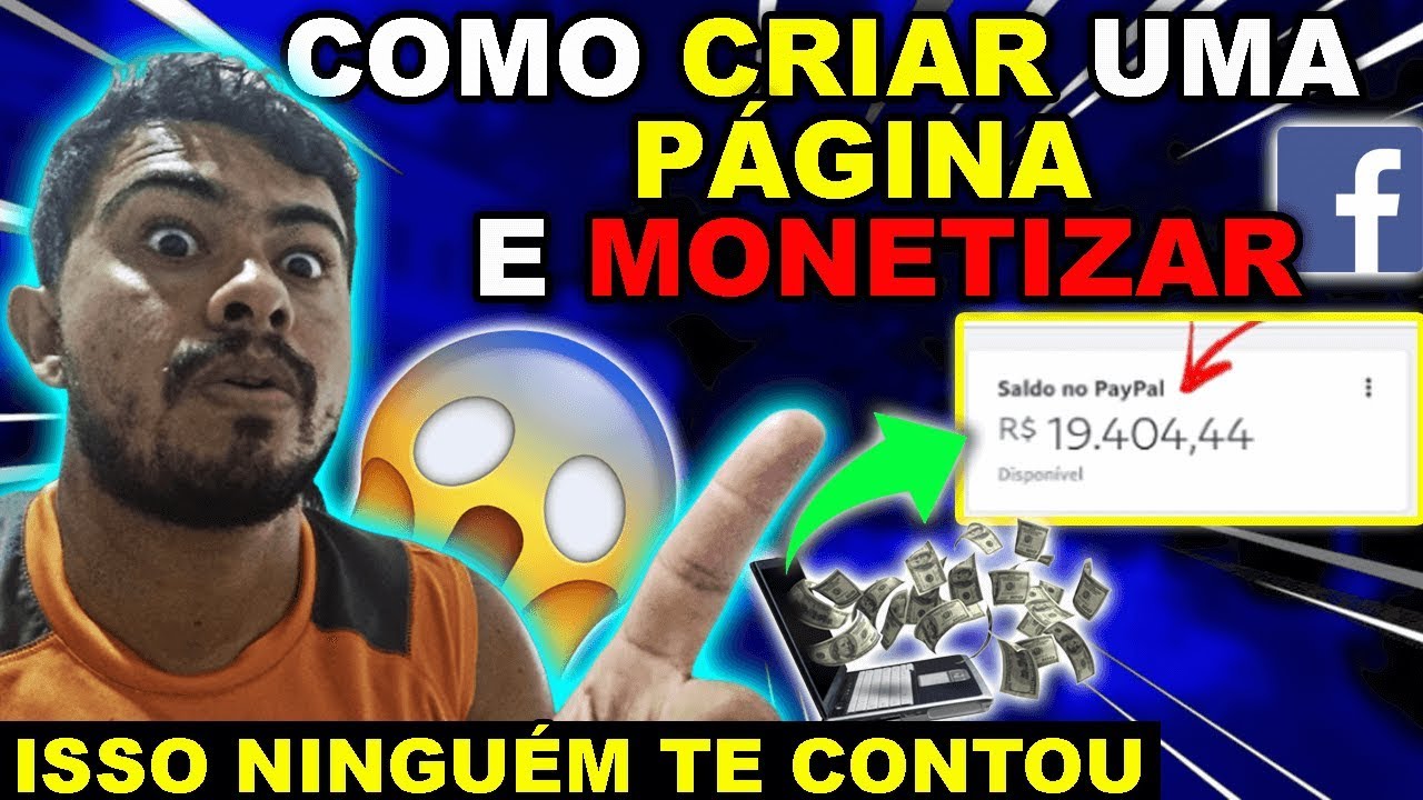 Como Criar uma Página no Facebook Página Monetizada