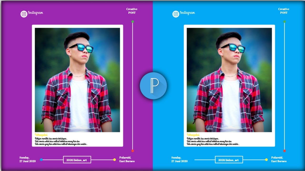 Cara edit foto keren di PixelLab | POLAROID - YouTube