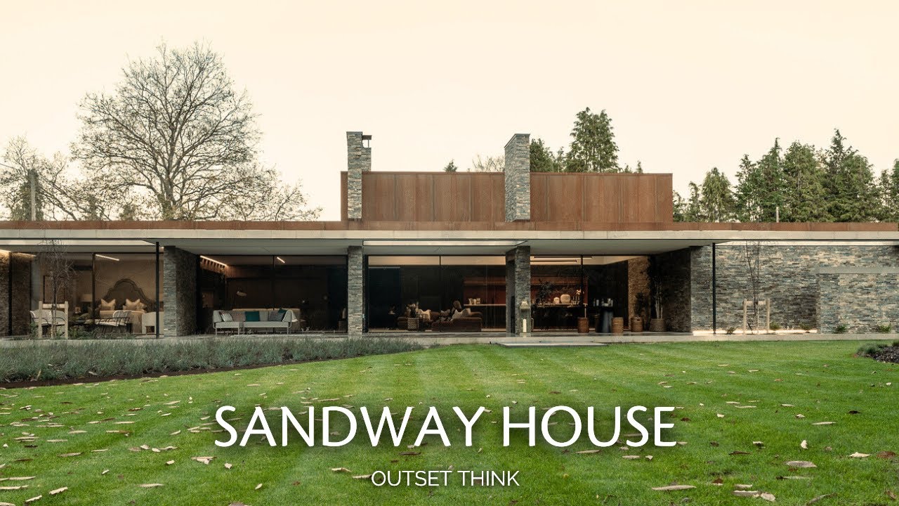 Contemporary House with Honest Materiality Integrated into a Traditional English Setting