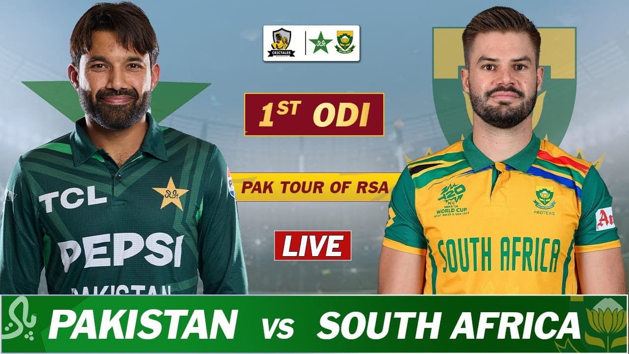 PAKISTAN vs SOUTH AFRICA 1st ODI Match LIVE COMMENTARY | PAK vs SA ODI ...