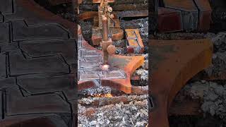 ndustrial Oxy-Fuel Torch Cutting Intricate Thick Metal Patterns #machine #stickwelding #welding