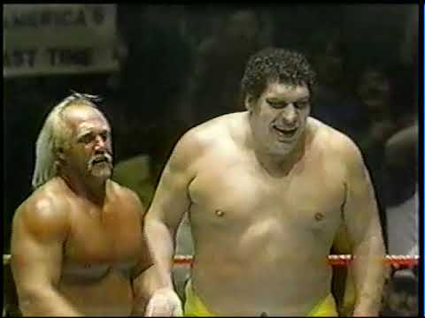 Hulk Hogan, Andre vs. Bundy, Studd, Heenan 1-11-1986