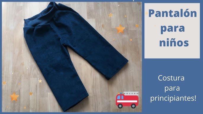 Pantalón simple para niños / SIN PATRON / Costura para principiantes -  YouTube