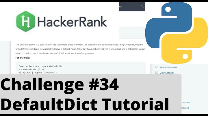 Hackerrank Python | Challenge #34 | DefaultDict Tutorial