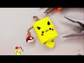 HOW TO MAKE a Cute Pikachu Book Charm | Clay Tutorial