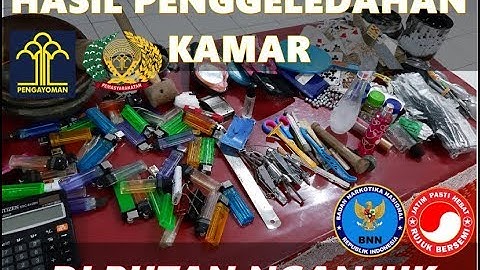 Sergap Penggeledahan kamar warga binaan dan tes Urine dengan BNN di Rutan Nganjuk ||