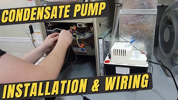 Condensate Pump Installation & High Limit Switch Wiring