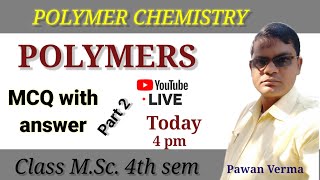 MCQ Polymer Chemistry with answer||Polymers mcq pdf||#chemistry 