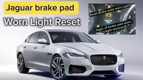 How to reset jaguar brake pad worn light reset | jaguar XF,XE,XJ |  #carrepairdiy #BrakePadReset