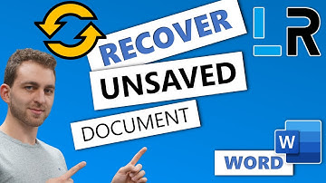 MS Word: Recover unsaved document - 1 MINUTE