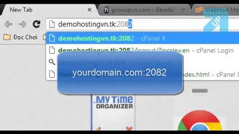 Đăng nhập vào cpanel