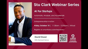 Stu Clark Webinar: AI For Startups!