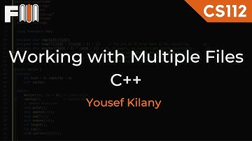 CS112 - Working with Multiple Files - C++