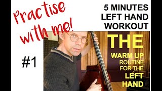 5 Minutes Left Hand Workout In The Half Position For Upright Bass Players