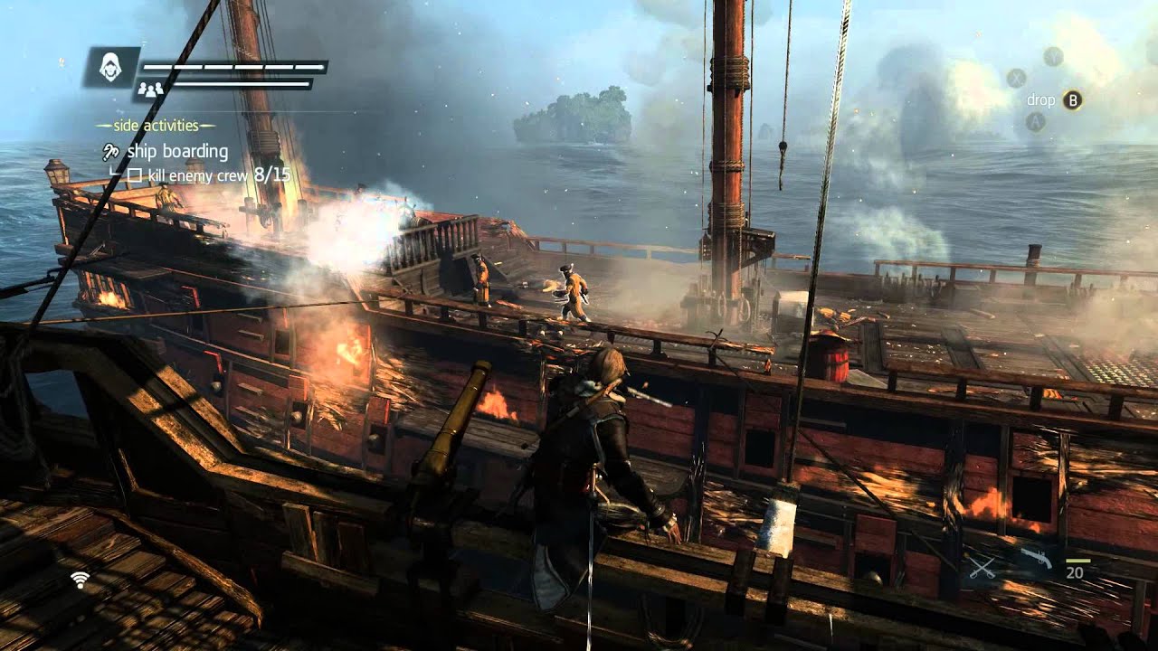 Assassin's Creed IV Black Flag ship battle - YouTube