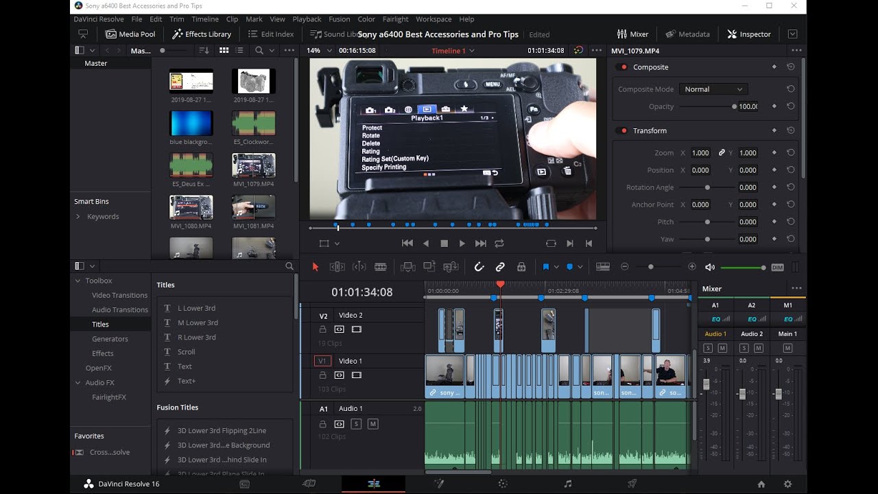 davinci resolve free video editing