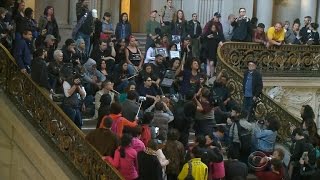 Protesters arrested in San Francisco's City Hall