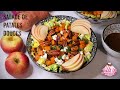 Recette de Salade de Patates Douces aux Noix, Feta et Pommes